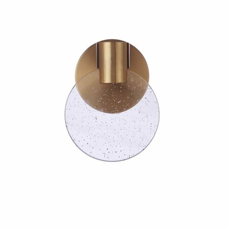 CRAFTMADE Glisten 1 Light LED Wall sconce in satin Brass 15106sB-LED